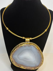 Tibet -Agate Pendant Choker