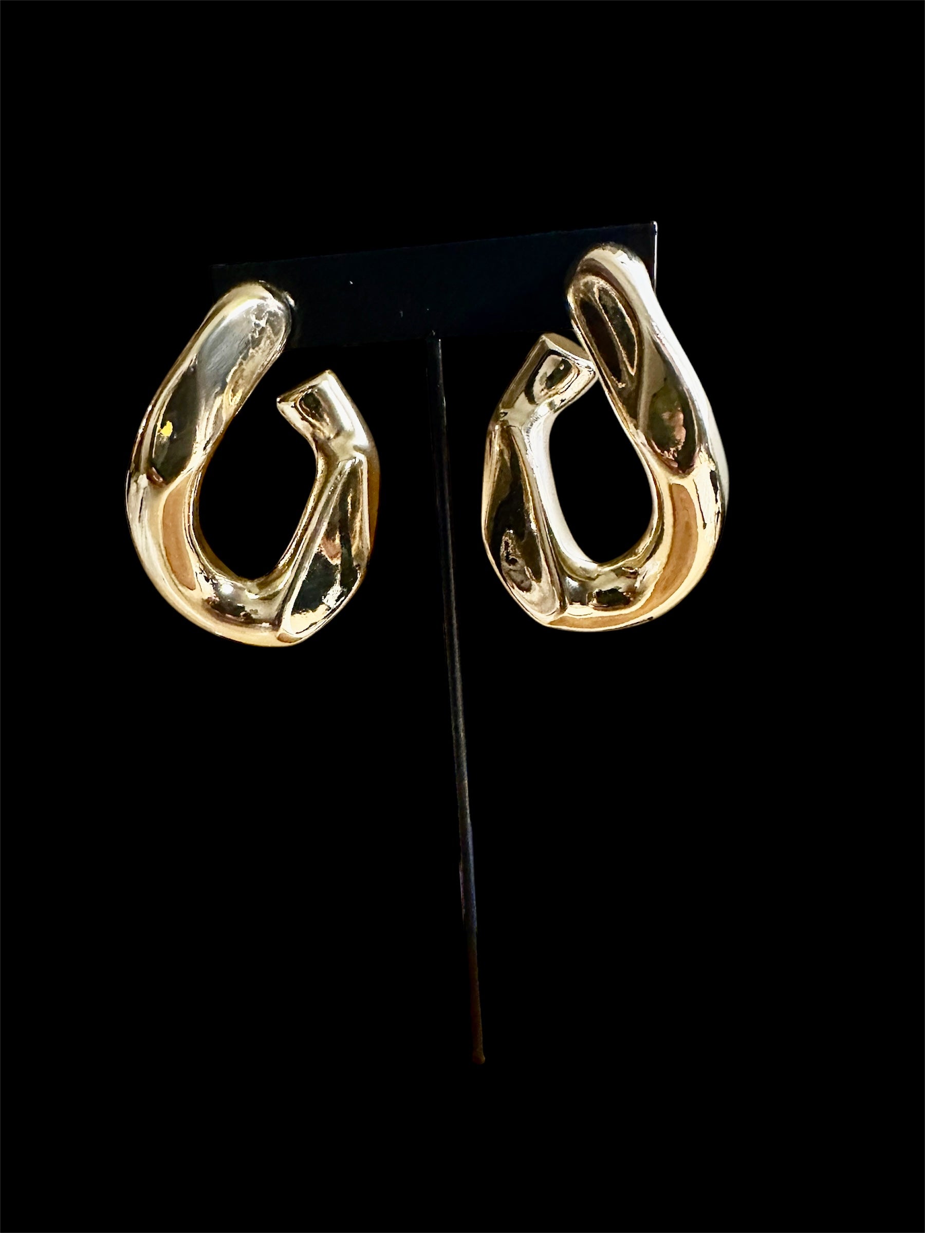 Earrings - Crooked Hoops