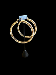 Textured Gold Hoops