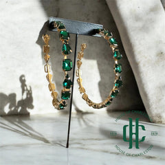 "Green Moon" - Earrings