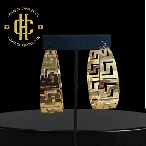 Greek Hoop - Earrings