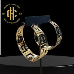 Greek Hoop - Earrings