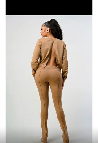 Taupe- Track Suit