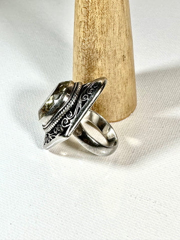 Ring Antique Citrine Quartz