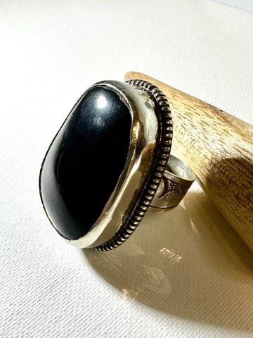 Ring- Black Onyx Sterling Silver