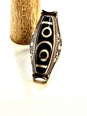 Ring- Oblong Batik Bone