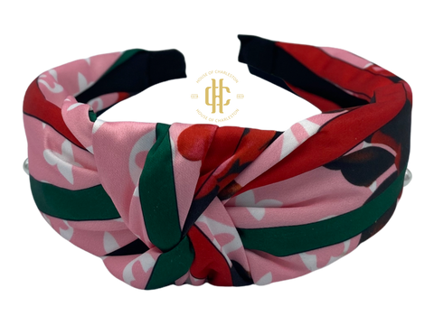 LV Inspired Mid Knot Headband