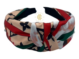 LV Inspired  Mid Knot  Headband