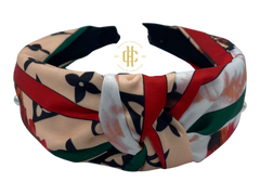 LV Inspired  Mid Knot  Headband