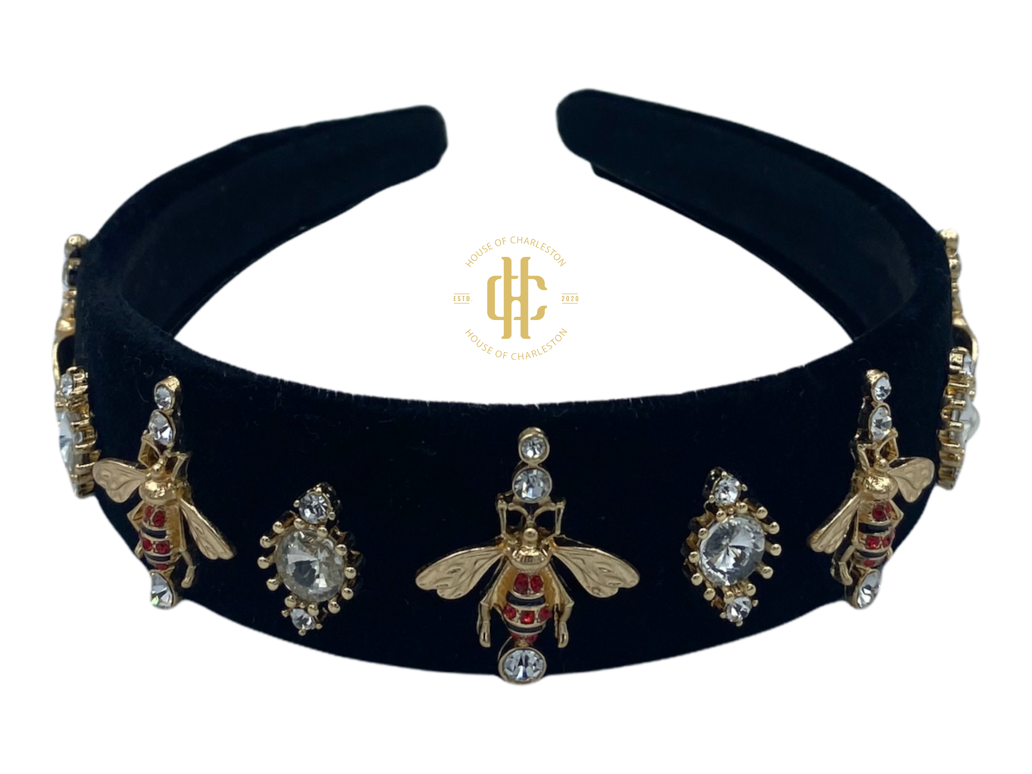 GG Bee Rhinestone Headband