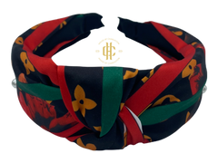 LV Inspired Mid knot Knotted Cloth Headband