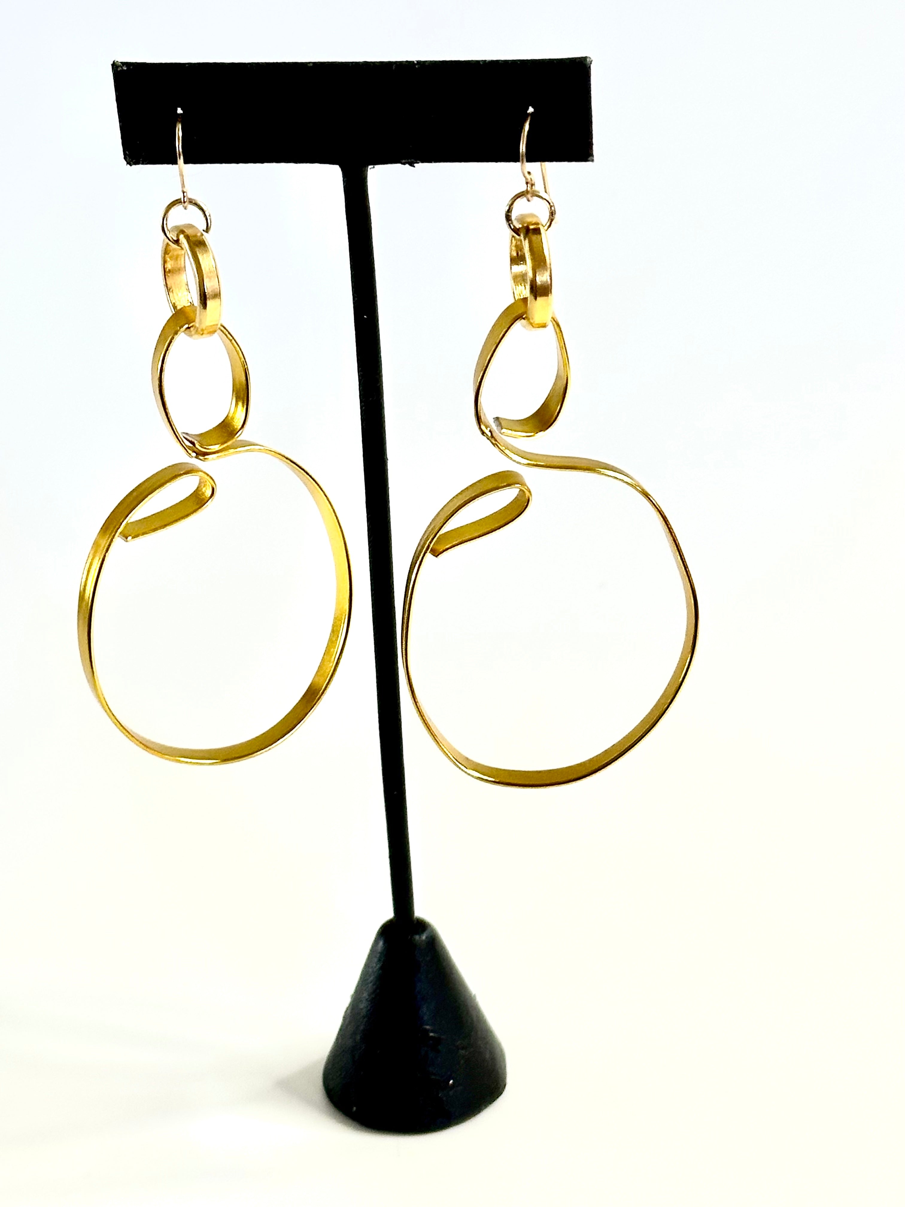 Gold Wire Earrings