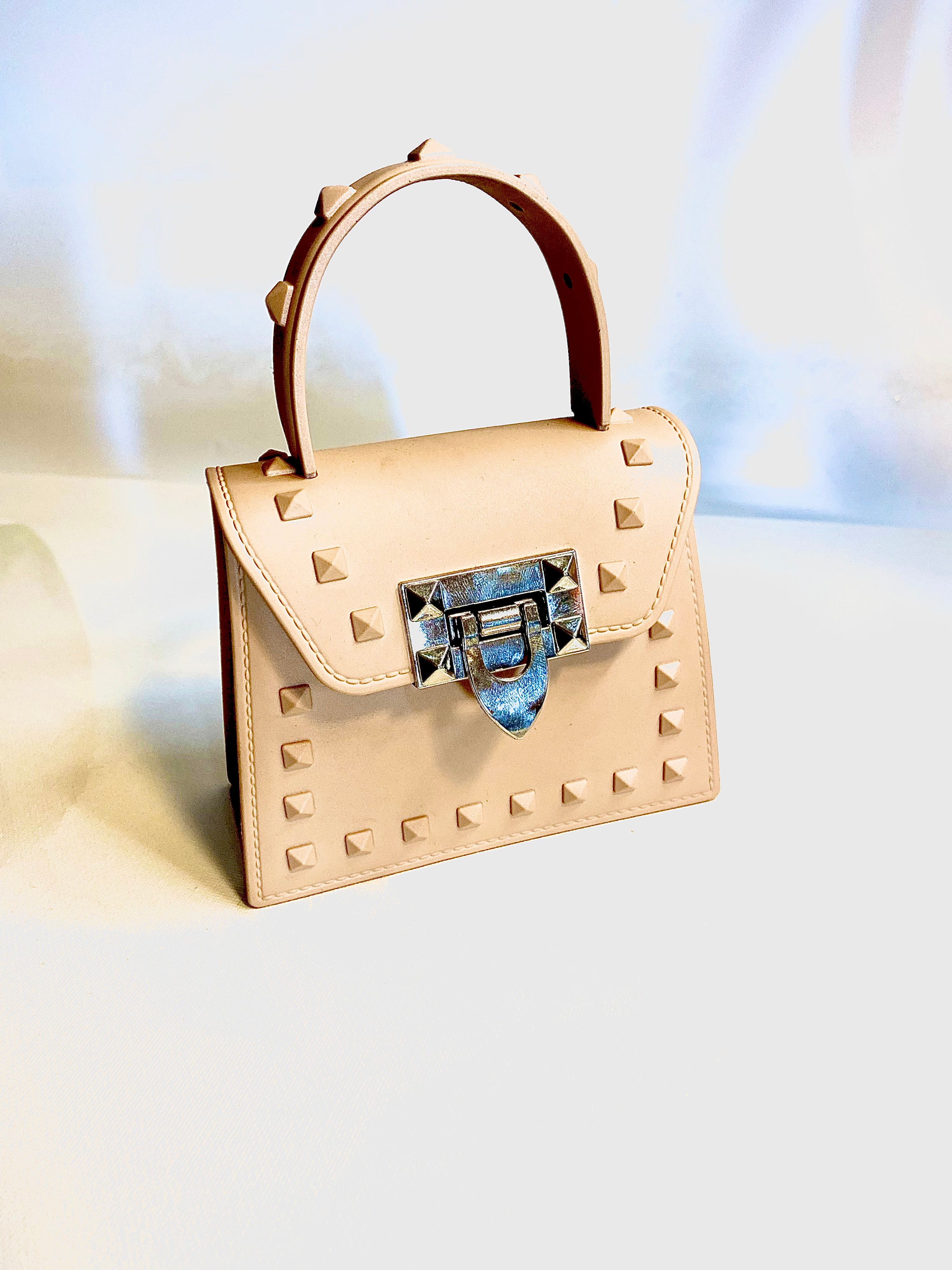 Mini-Black Stud Jelly Metal Buckle -