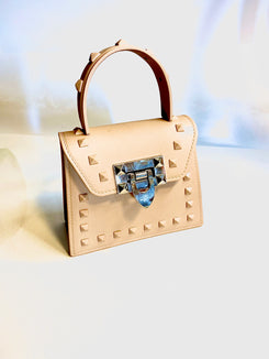 Mini-Black Stud Jelly Metal Buckle -