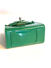 Handbag-  Mini Glossy Green Jelly Handbag