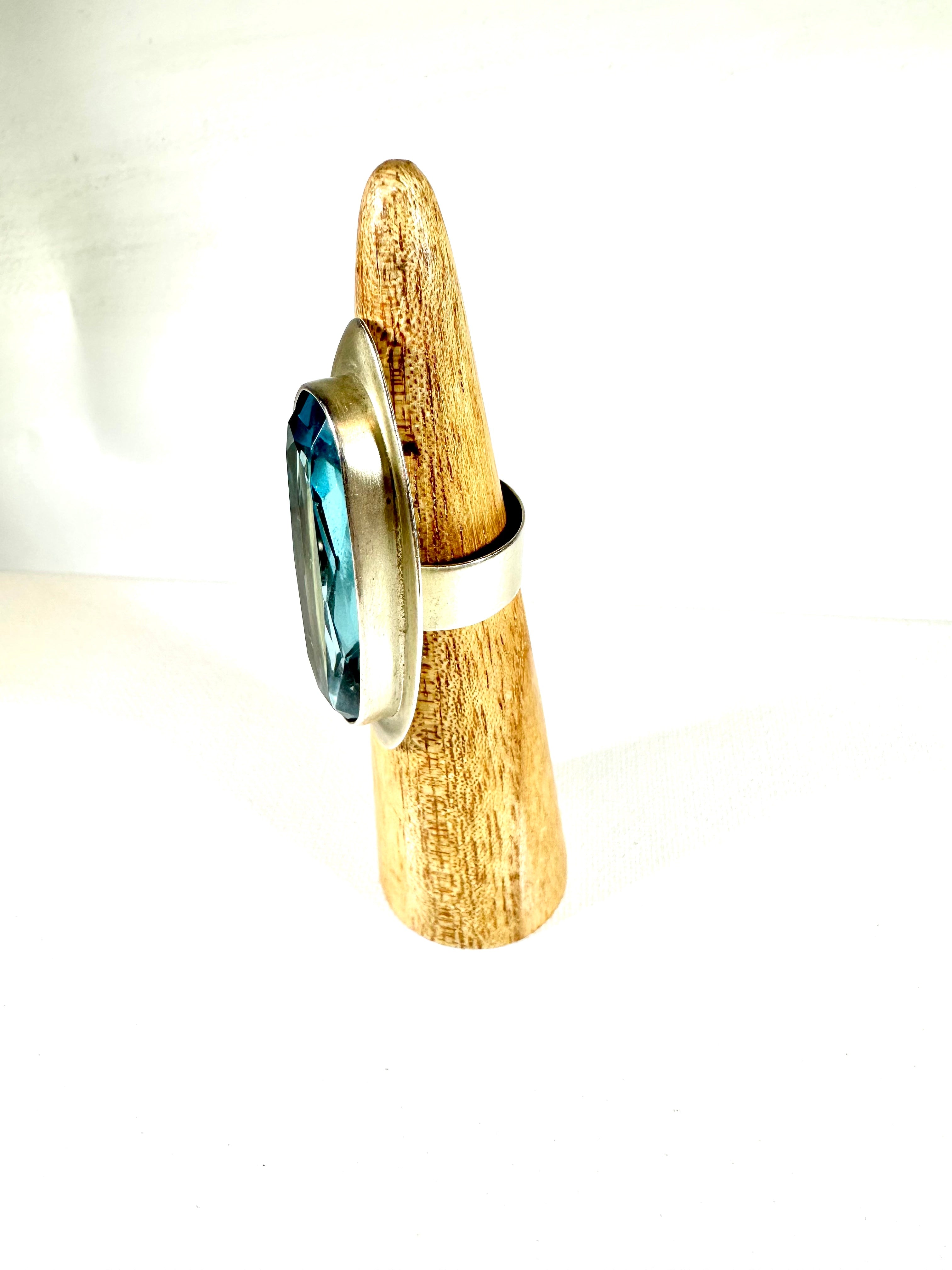 Ring- Blue Topaz Silver Ring