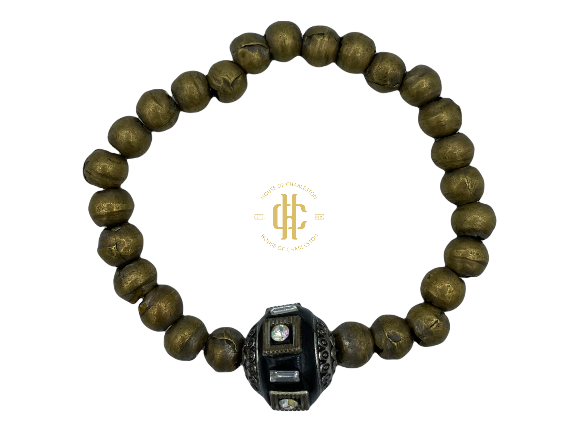 Bracelet -African Brass Beads