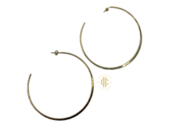 Gold Flat Hoops
