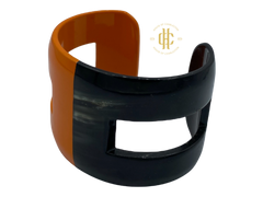 Bracelet- Hermes Inspired lacquer cuff