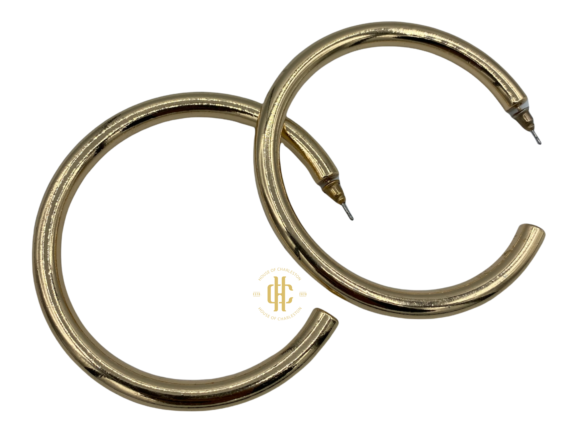 Gold Bold Hoop Earrings