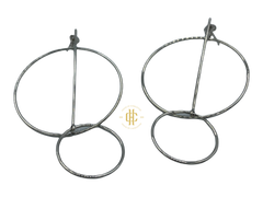 silver OO Earrings