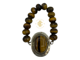 Tiger eye Pendant Bracelet