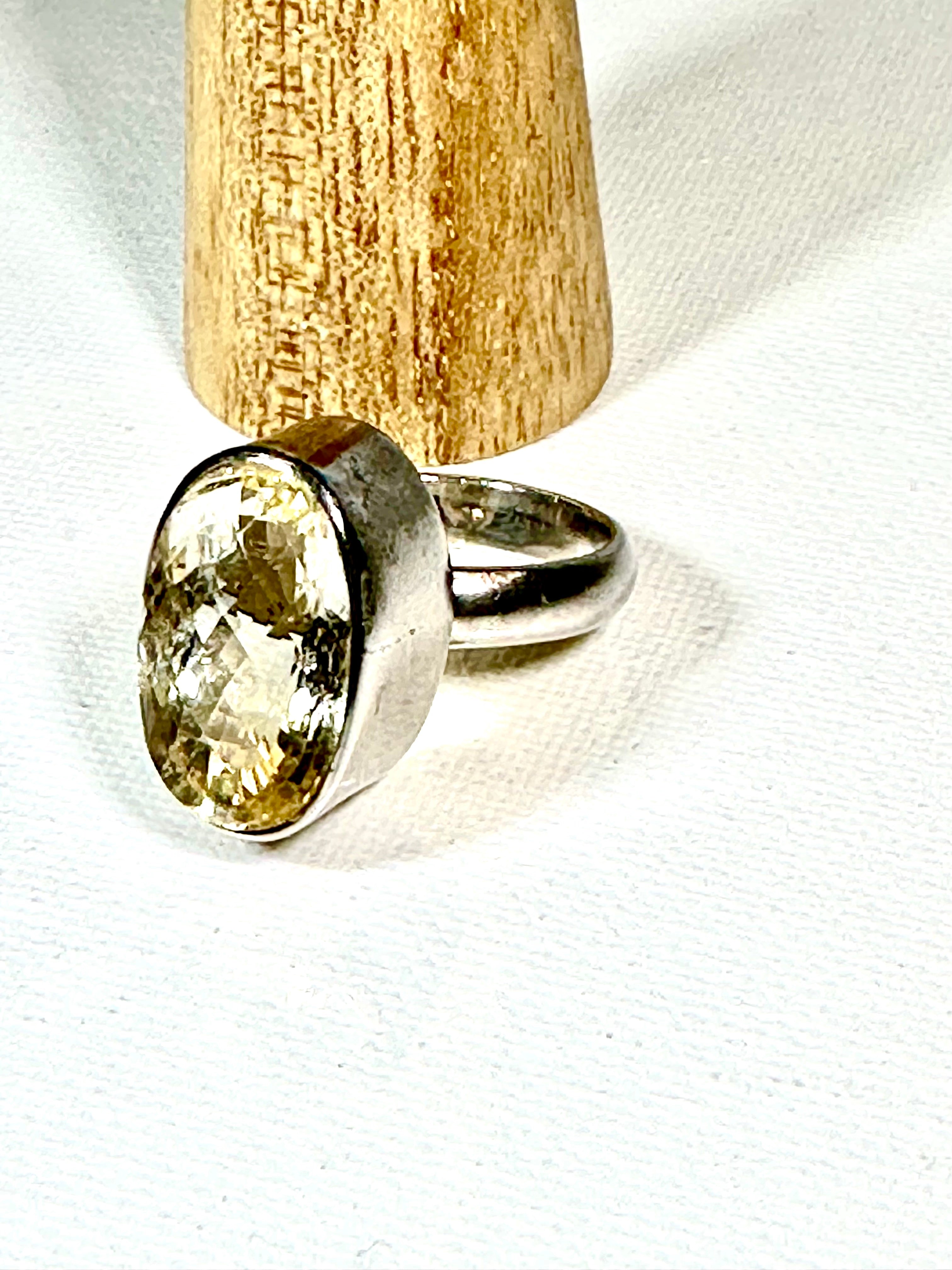 Ring - Oblong Citrine